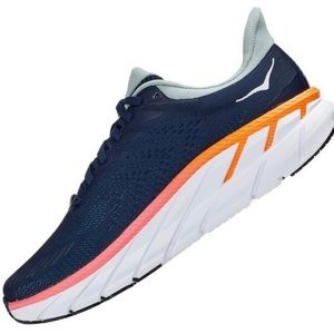 Like new! Hoka Clifton 7 Women’s Running Shoes In Navy/White